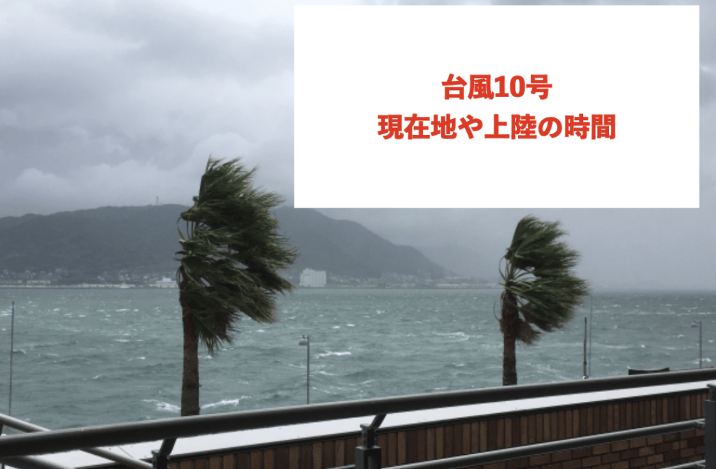 台風10号が今どこにいるかに関する参考画像