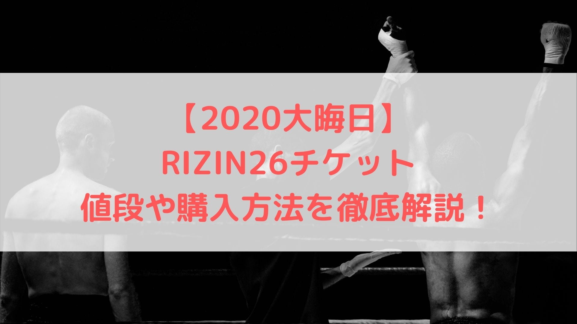 21大晦日 Rizinのチケットの値段や購入方法を徹底解説 期限はいつまで ハヤ リノ