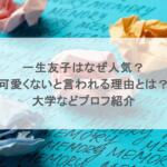 一生友子はなぜ人気?可愛くないと言われる理由とは?大学などプロフ紹介